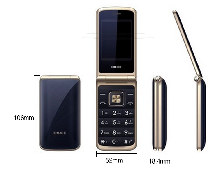 BIHEE full Netcom 4G с откидной кнопкой, посвященный студенту, крупными буквами и громким голосом, деловой пожилой мобильный телефон подлинный