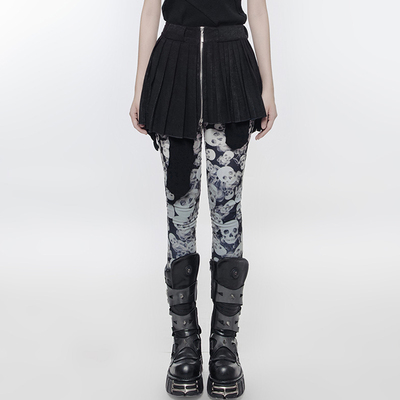 taobao agent ╋魔叹╋ PUNK RAVE英伦街头朋克EMO歌特GOTHIC百褶超短裙 OPQ242