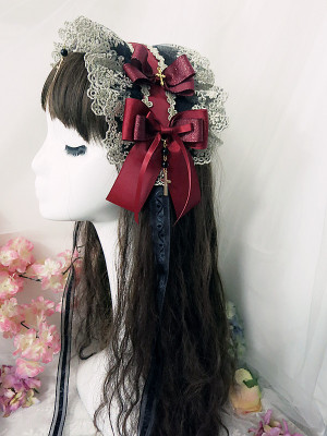 taobao agent 芙拉维亚 Lolita哥特搞死Gothic华丽宫廷百搭洛丽塔发带发箍头饰