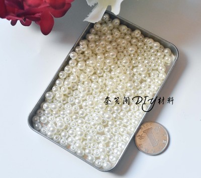 taobao agent 6、8mm正圆仿珍珠100颗/包 lolita珠链手工DIY饰品发饰材料满包邮