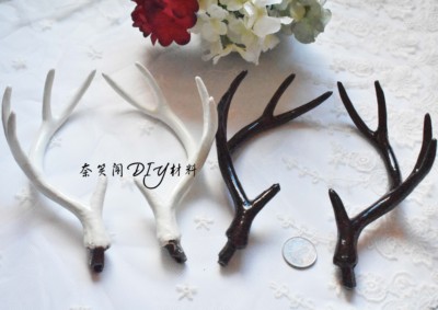 taobao agent 17cm仿真鹿角Lolita鹿角DIY头饰饰品森系DIY满包邮