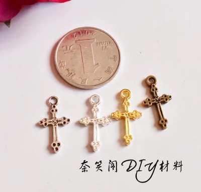 taobao agent 十字架DIY配件合金配件lolita基佬装DIY手工材料手作材料满包邮