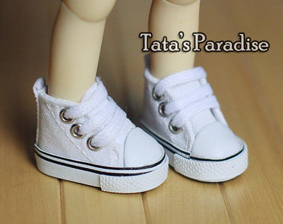 taobao agent 1/6分BJD.SD.YOSD.BB娃用鞋靴 帆布鞋 运动鞋 休闲鞋 白色板鞋