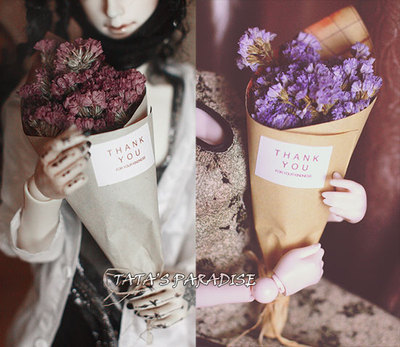 taobao agent 4分3分大叔BJD.SD.DD娃用拍照配件【手捧花 天然小花迷你花束】