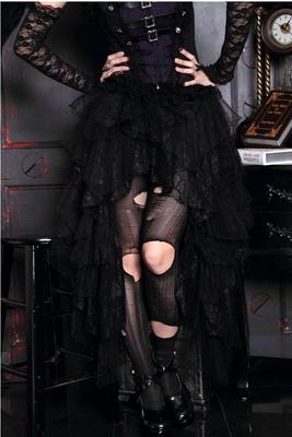taobao agent ╋魔叹╋RNG哥特GOTHIC洛丽塔LOLITA性感暗黑不规则蕾丝长裙21089