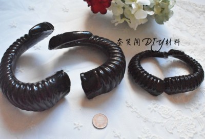 taobao agent 黑白仿真羊角12cm*12cm 9cm*7cmLolitaDIY头饰饰品森系DIY满包邮