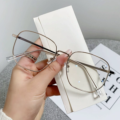 Рамка для полигонопии самка может быть оборудована степенью линзы, большая рама, простой лицо лица Маленькая золотая шелковая рамка