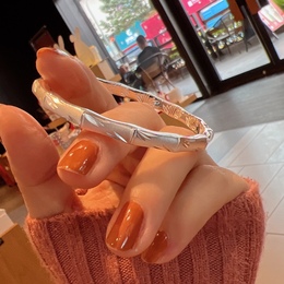 Hong Kong Virgin Foot Silver 999 Bamboo Day Silver Bracelet Women's Day High Silver Bracelet Children's Birthday Gift to Girlfriend