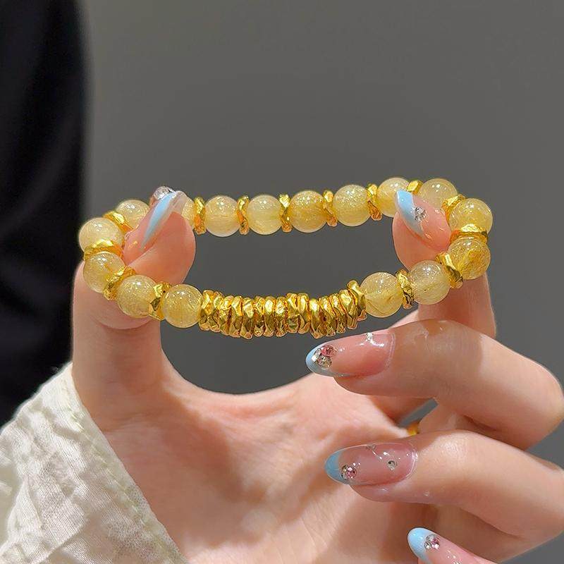 Golden Hair Crystal Bracelet