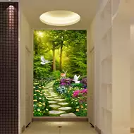 树林竹林壁纸新品 树林竹林壁纸价格 树林竹林壁纸包邮 品牌 淘宝海外