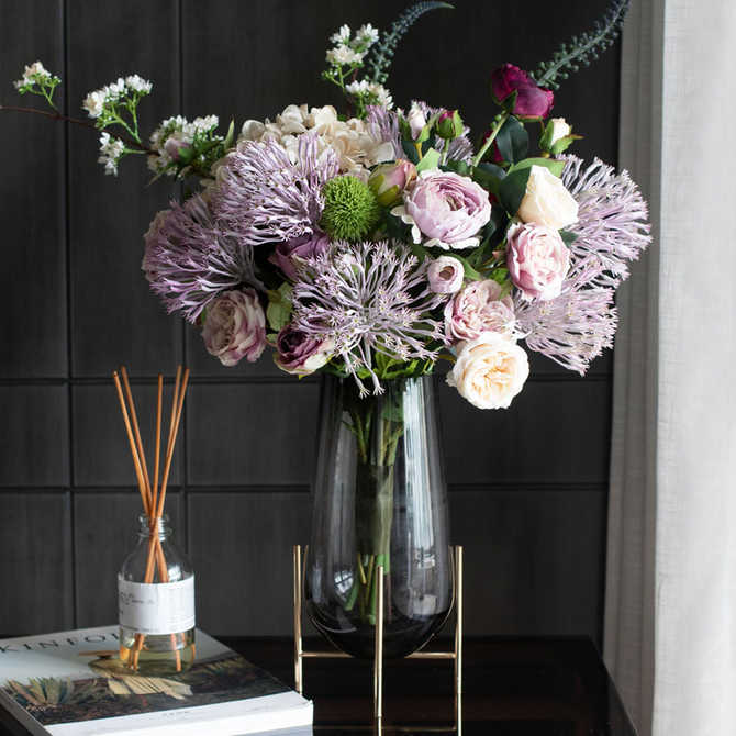 紫色花束摆件 新人首单优惠推荐 21年4月 淘宝海外