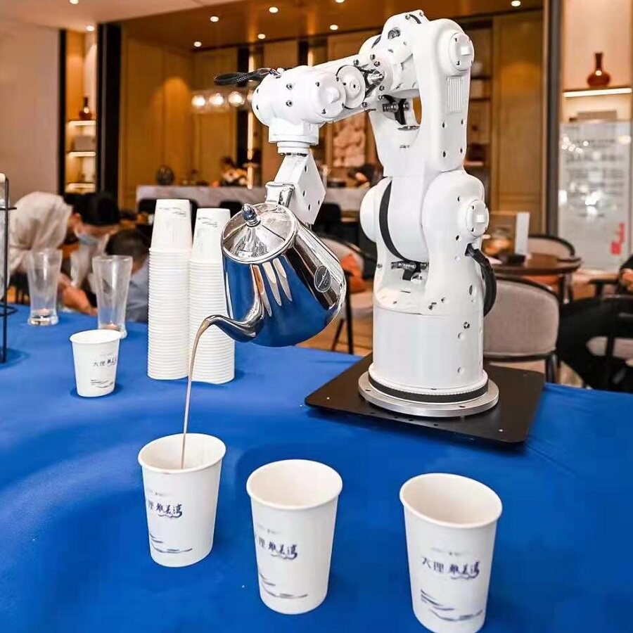 Robotic arm coffee wine pouring rental