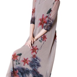 Nai Xin lets you wear a good-looking personalized private custom 57036 improved version of the cheongsam retro art middle-aged