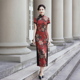 Old Shanghai Cheongsam 2023 new summer improvement mother long temperament daily high-end retro young