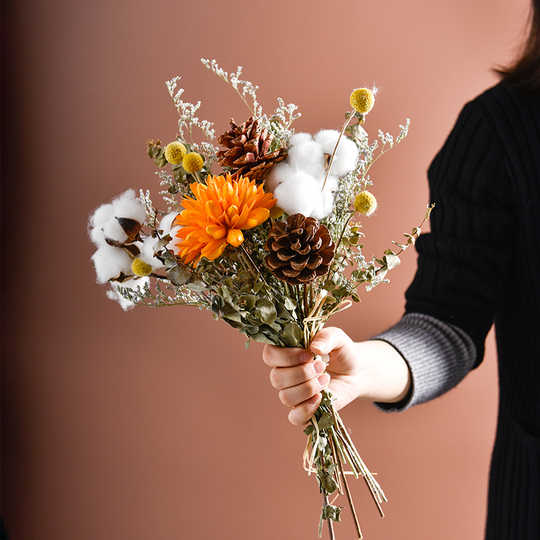 松果花束制作 松果花束材料 松果花束店 香港 淘宝海外