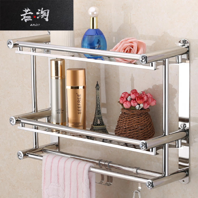 卫生间毛巾架子三层推荐品牌 新人首单立减十元 21年6月 淘宝海外