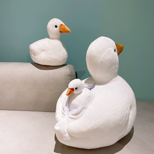 Плюшевая успокаивающая детская реалистичная игрушка, подушка для сна, милая тряпичная кукла, утка, популярно в интернете