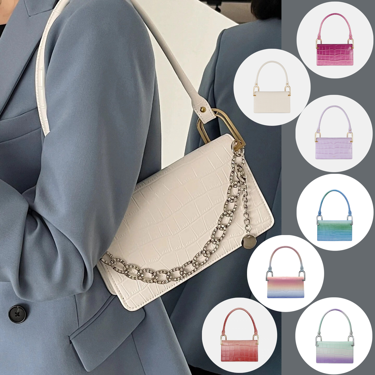 方块链条包价格 方块链条包品牌 方块链条包推荐 尺寸 淘宝海外