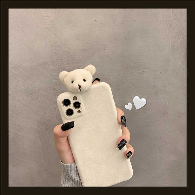 立体毛绒熊手机壳 新人首单优惠推荐 21年3月 淘宝海外