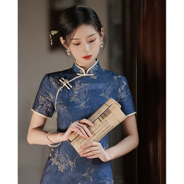 Improved Senior Sensory Cheongsam 2023 new high-end young girls new Chinese Republic daily dress summer