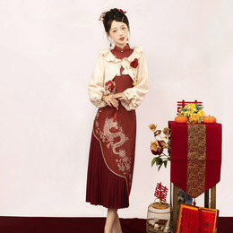 Shaohua Style original Chinese 6944 suit Hanfu Cheongsam introduction element design improvement Han