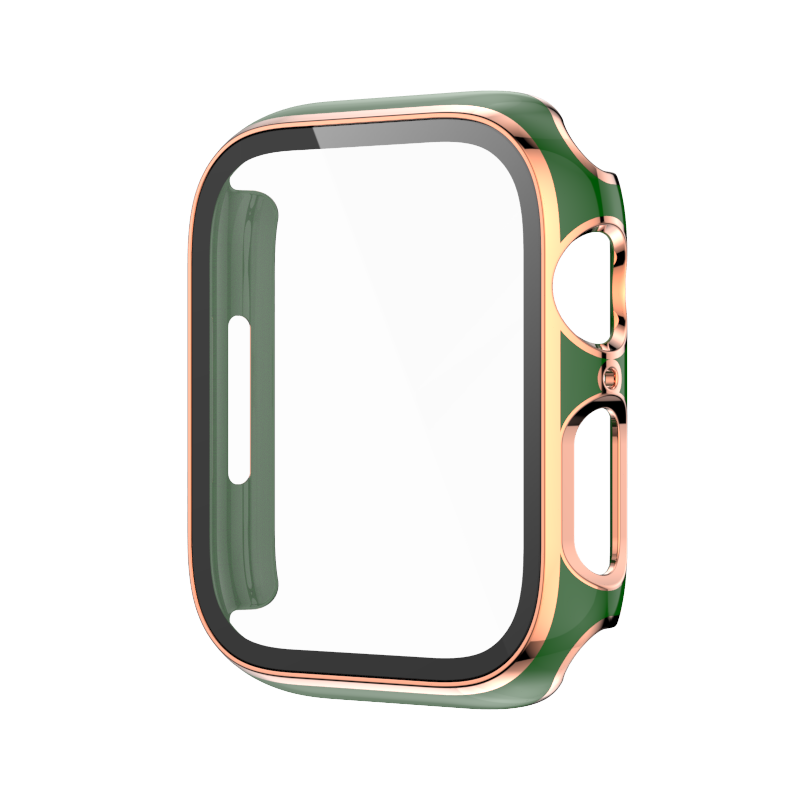 Совместимый защитный чехол для Apple Watch iwatch1234567 SE жесткая оболочка PC с резьбовым тиснением, чехол-фильм все-в-одном