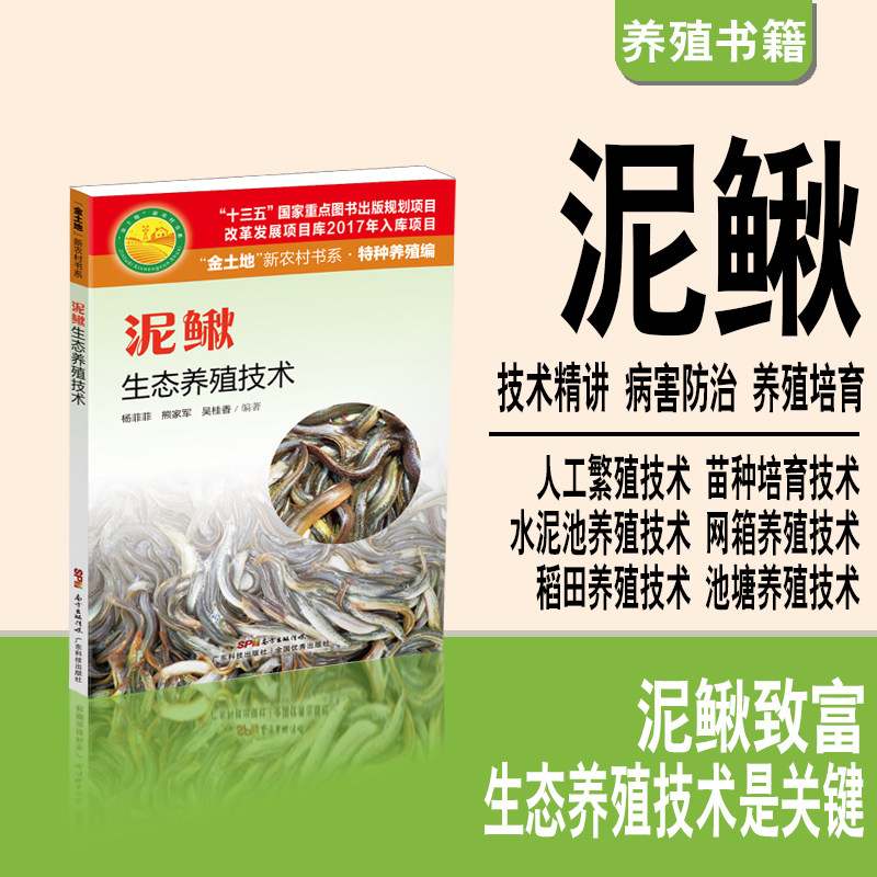 泥鳅生态养殖技术 科学养鳅 广东科技出版社旗舰店图书