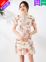 Nai Xin makes you wear a beautiful personalized private custom 57749 age-reducing pink young improved version of the cheongsam