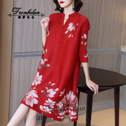 China's Wind Improvement Cheongsam 2022 New High-end Design Loose Large Size Wedding Mom Dress Dress Dress Dress Dress Dress Dress Dress