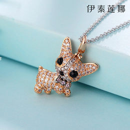 Cute Puppy Clavicle Short Chain Women Necklace Minimalist Trend Ornaments Boudoir Valentine Gift Etellina Authentic