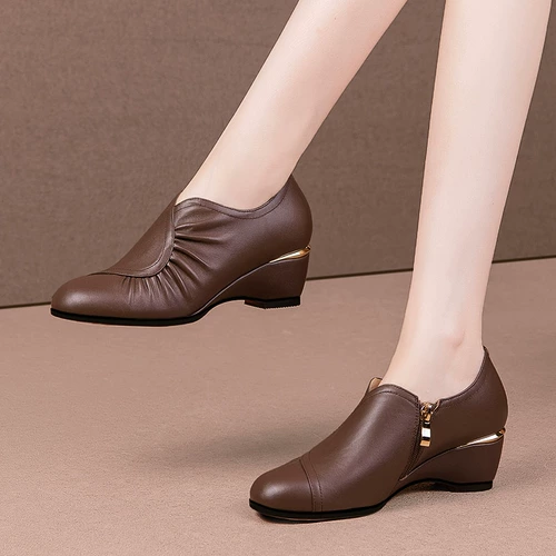 Обувь, комфортные модные туфли для кожаной обуви, осенняя, из натуральной кожи