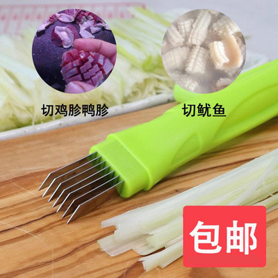 taobao agent Squid flower knife artifact cut flower knife multi -functional pattern duck chicken stainless steel kitchen house cut onion knife