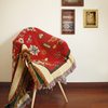 Indian Ethnic Jacquard Knitted Double-Sided Blanket Foreign Trade Sofa Towel Decorative Casual Cover Blanket Homestay Inn Tapestry
