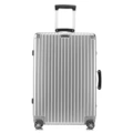 Elegant silver-retro aluminum frame pc trolley case
