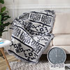 Ready Supply of Simple European Black and White Geometric Four-Season Universal Sofa Cushion Fabric Sofa Cover Knitted Thread Blanket