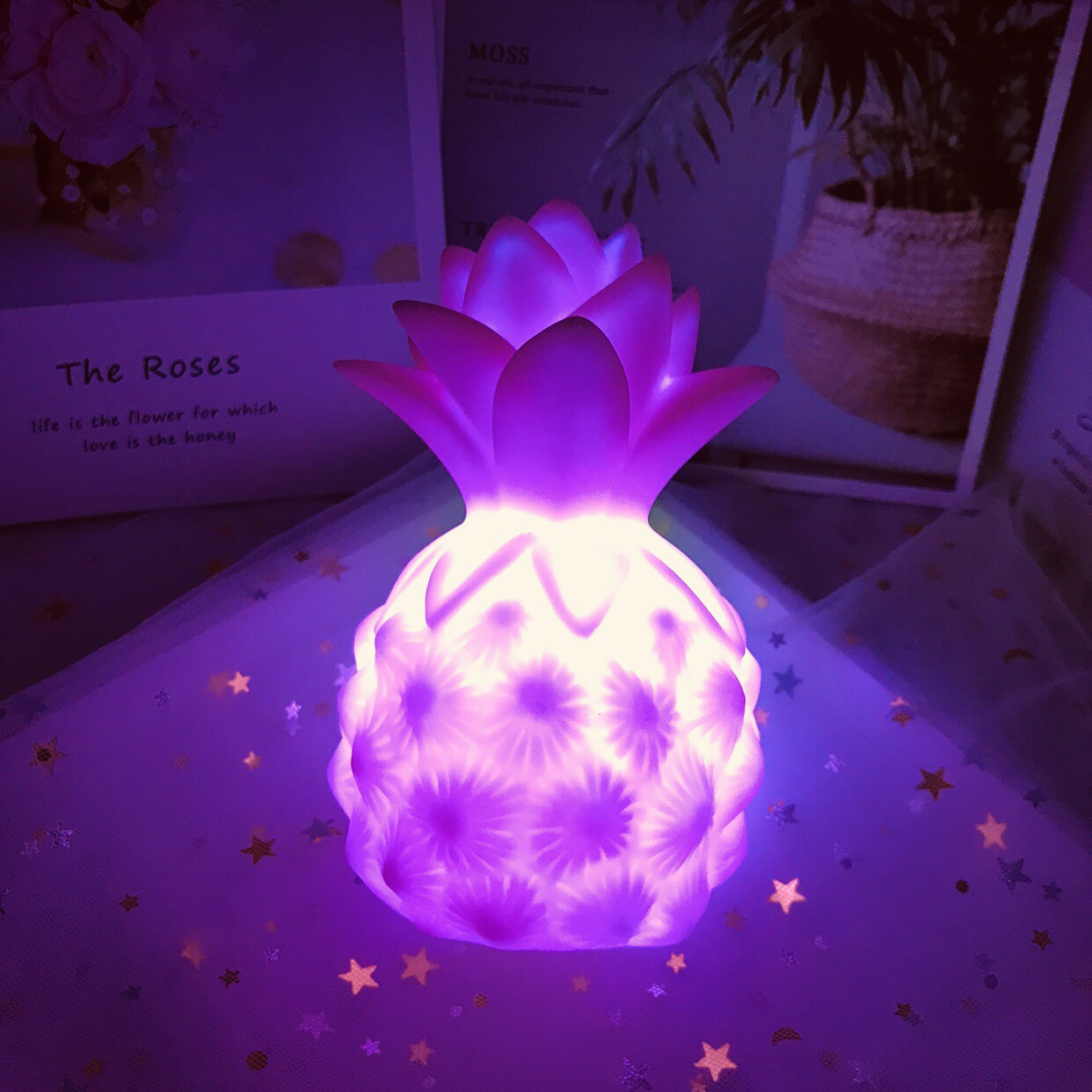 ins热卖款星星云朵太阳独角兽冰淇淋小夜灯 儿童房装饰发光玩具