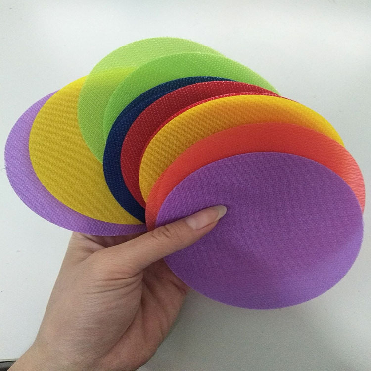Amazon Hot Selling Carpet Positioning Marker Intelligence Game Environmental Protection Identification Circle Color Nylon Velcro