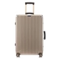 Light brown-retro aluminum frame pc trolley case