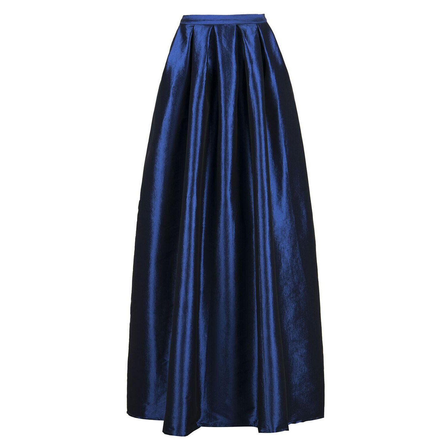 High Waisted Maxi Skirt Solid Color Flared Design Fashionable Style Perfect for Casual Wear or Summer Events