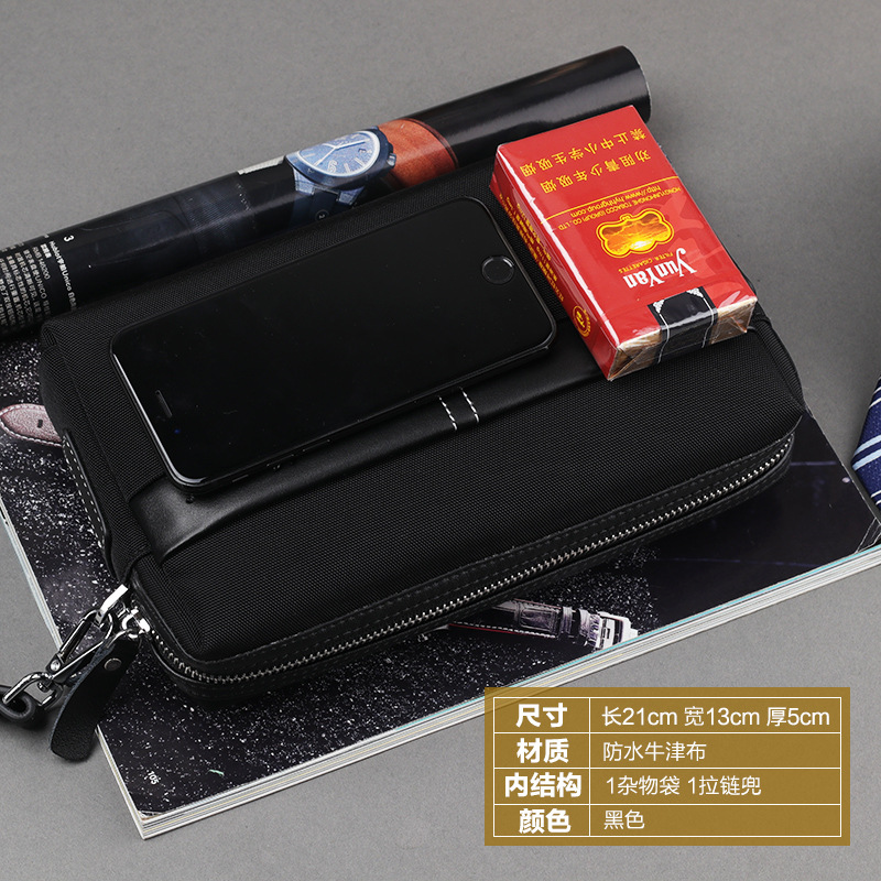 New Arrival Canvas Handbag Clutch Clutch Bag Large Capacity Trendy Korean Style Summer Men's Oxford Cloth Wallet