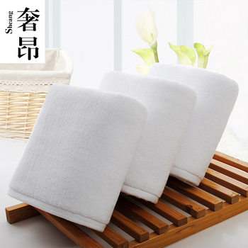 Hotel towel embroidered logo cotton white bath club towel bath towel thickened hotel face towel wholesale