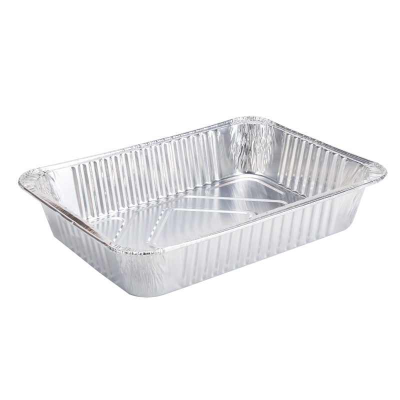 4900ml grilled fish takeaway lunch box household aluminum foil plate disposable packing box crayfish tin paper box with lid