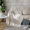 Directly Supplied White Rhombus Dark Flower Sofa Blanket Sofa Towel European Style Non-Slip Fabric Sofa Cushion Sofa Cover All-Inclusive Blanket
