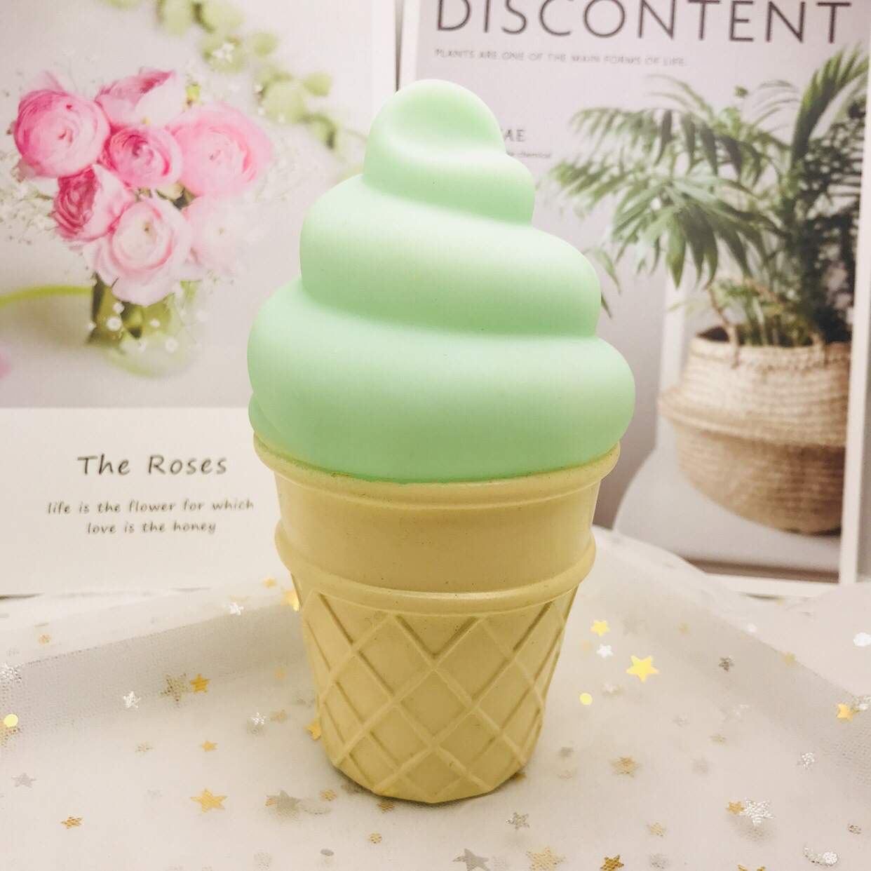 ins热卖款星星云朵太阳独角兽冰淇淋小夜灯 儿童房装饰发光玩具