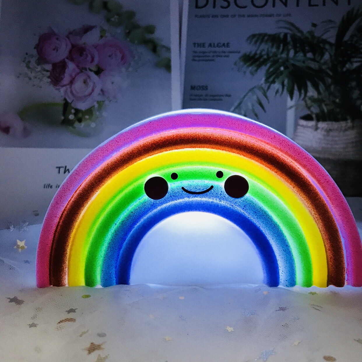 ins热卖款星星云朵太阳独角兽冰淇淋小夜灯 儿童房装饰发光玩具