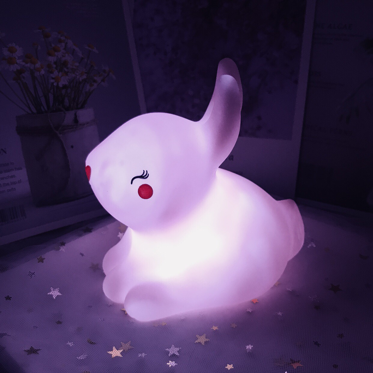 ins热卖款星星云朵太阳独角兽冰淇淋小夜灯 儿童房装饰发光玩具