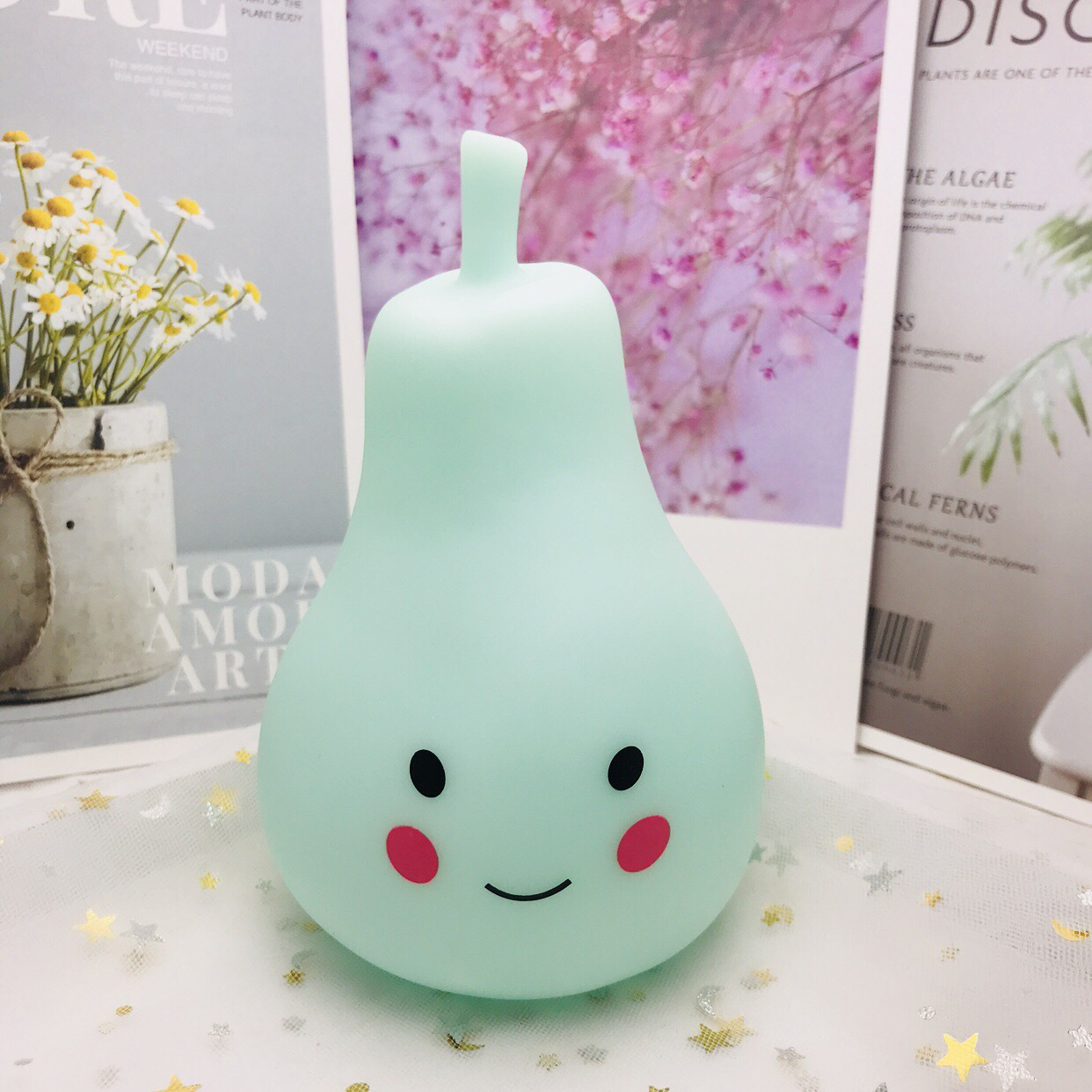 ins热卖款星星云朵太阳独角兽冰淇淋小夜灯 儿童房装饰发光玩具