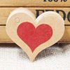 100 pieces 4x 2.6cm Thank you red heart hanging card DIY cute label tag