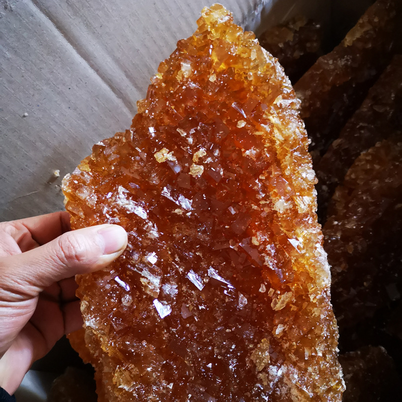 Yunnan Old Rock Sugar Soil Rock Sugar Yellow Small Capsuless Sugar Cane Polycrystalline Block 10kg Whole Box Shipped Bulk Wholesale Soybeans