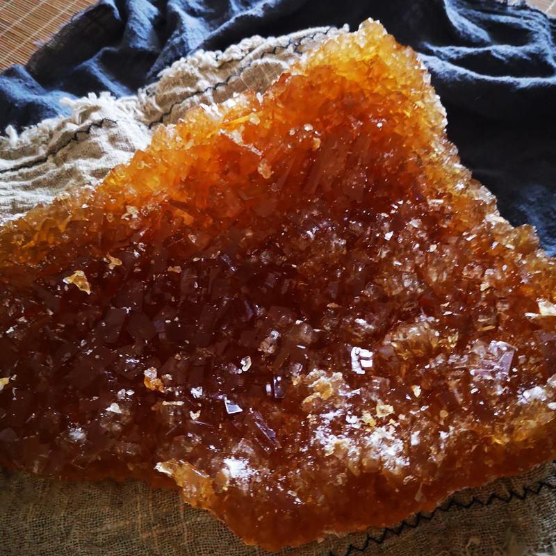 Yunnan Old Rock Sugar Soil Rock Sugar Yellow Small Capsuless Sugar Cane Polycrystalline Block 10kg Whole Box Shipped Bulk Wholesale Soybeans